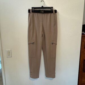 Women's winter tan cargo ankle pants Sz 8